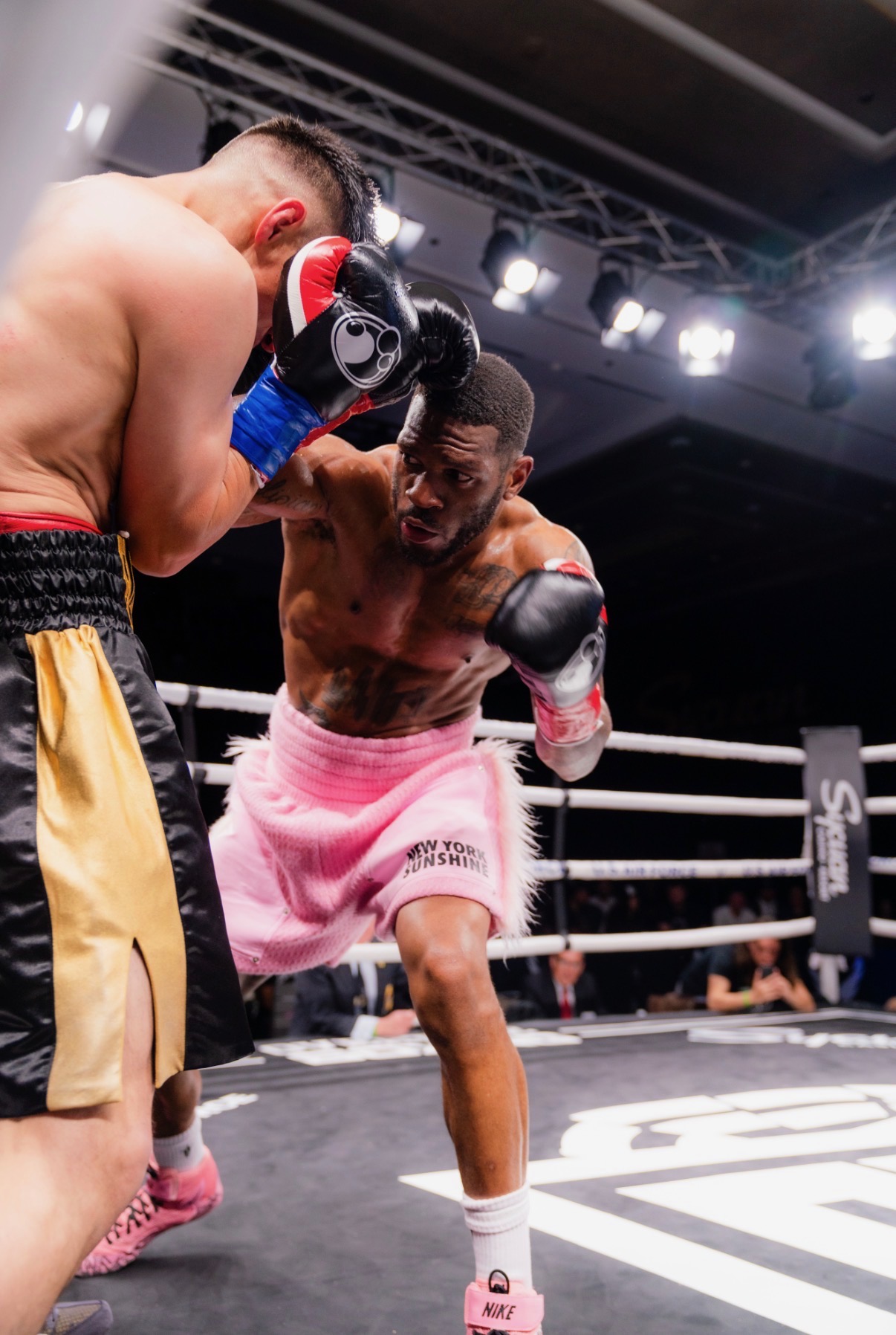 Kurt Scoby landing a punch during a professional bout