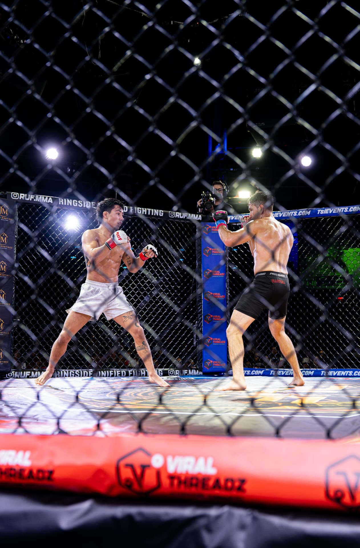 Ryan Ocasio circling his opponent at RUF MMA